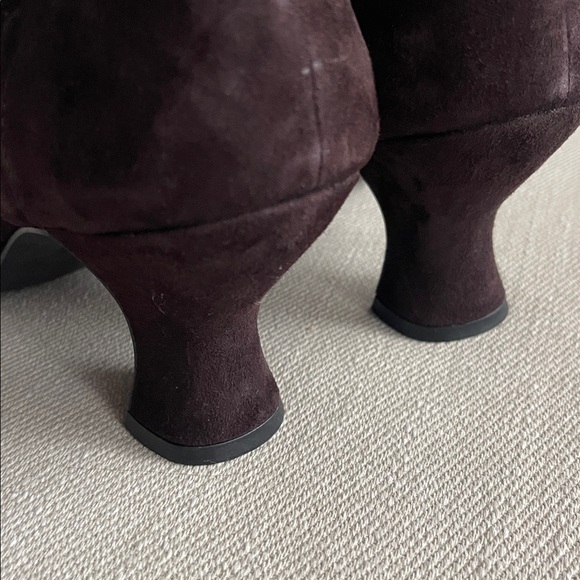 Naturalizer | Brown Suede Heels | Velvet Bow Detail | Size 10 | NWOT - Picture 10 of 12